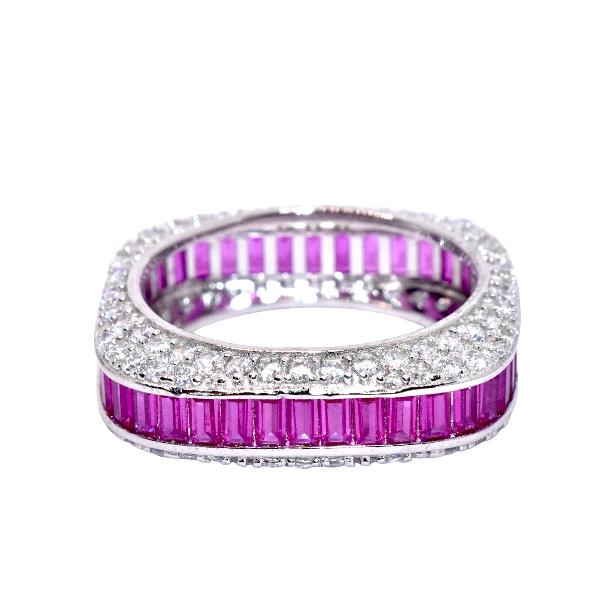 Ruby Baguette Band Ring