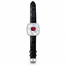 Ruby Coloured Radiant Cut Bracelet