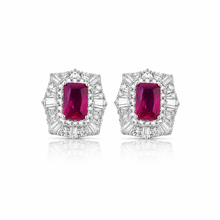 Alinta Ruby Coloured Studs