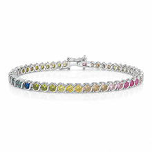 Multi Coloured Solitaire Bracelet