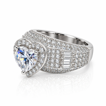 Heart Shape Baguette Ring