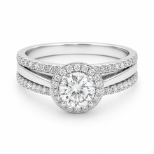 Dual Solitaire Set Ring