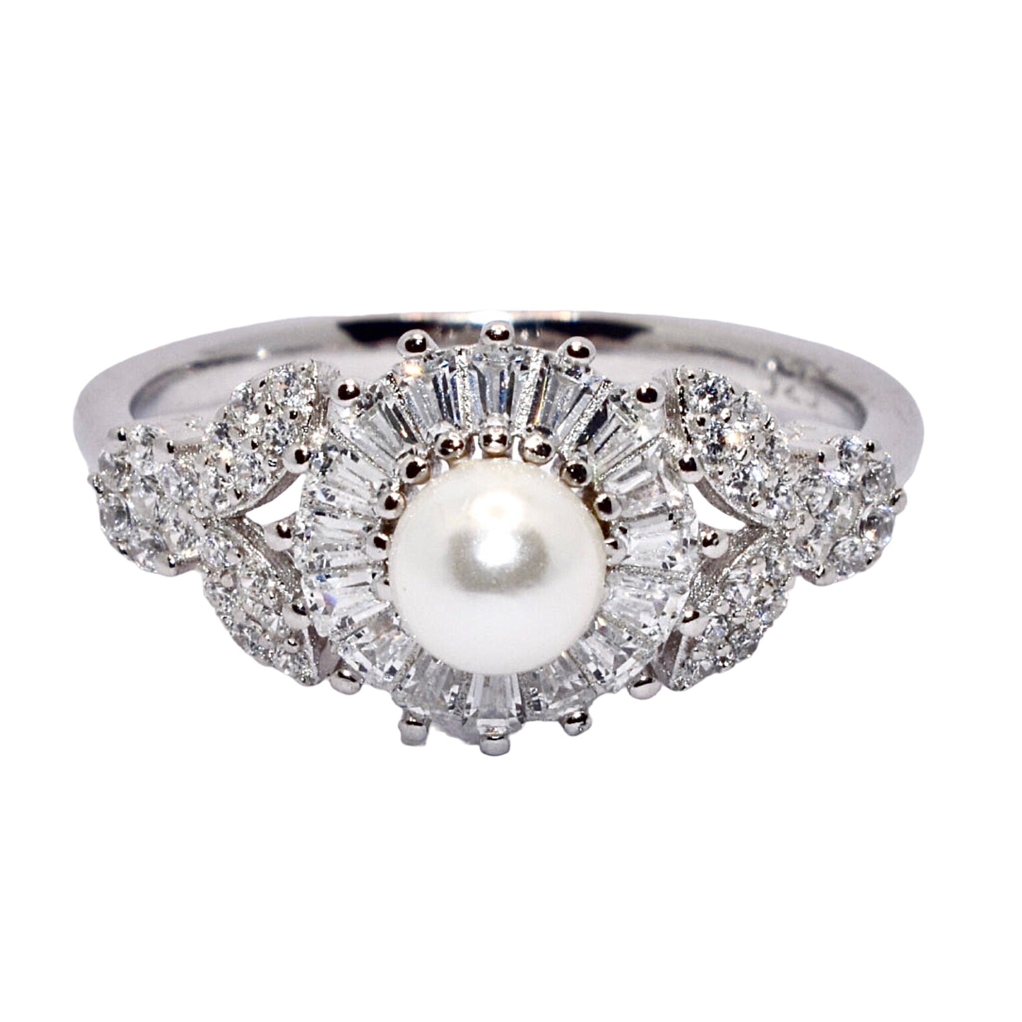 Pearl Baguette Ring