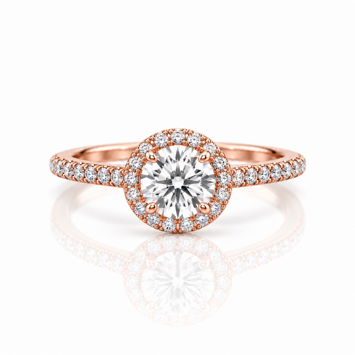 Rose Gold Solitaire Ring