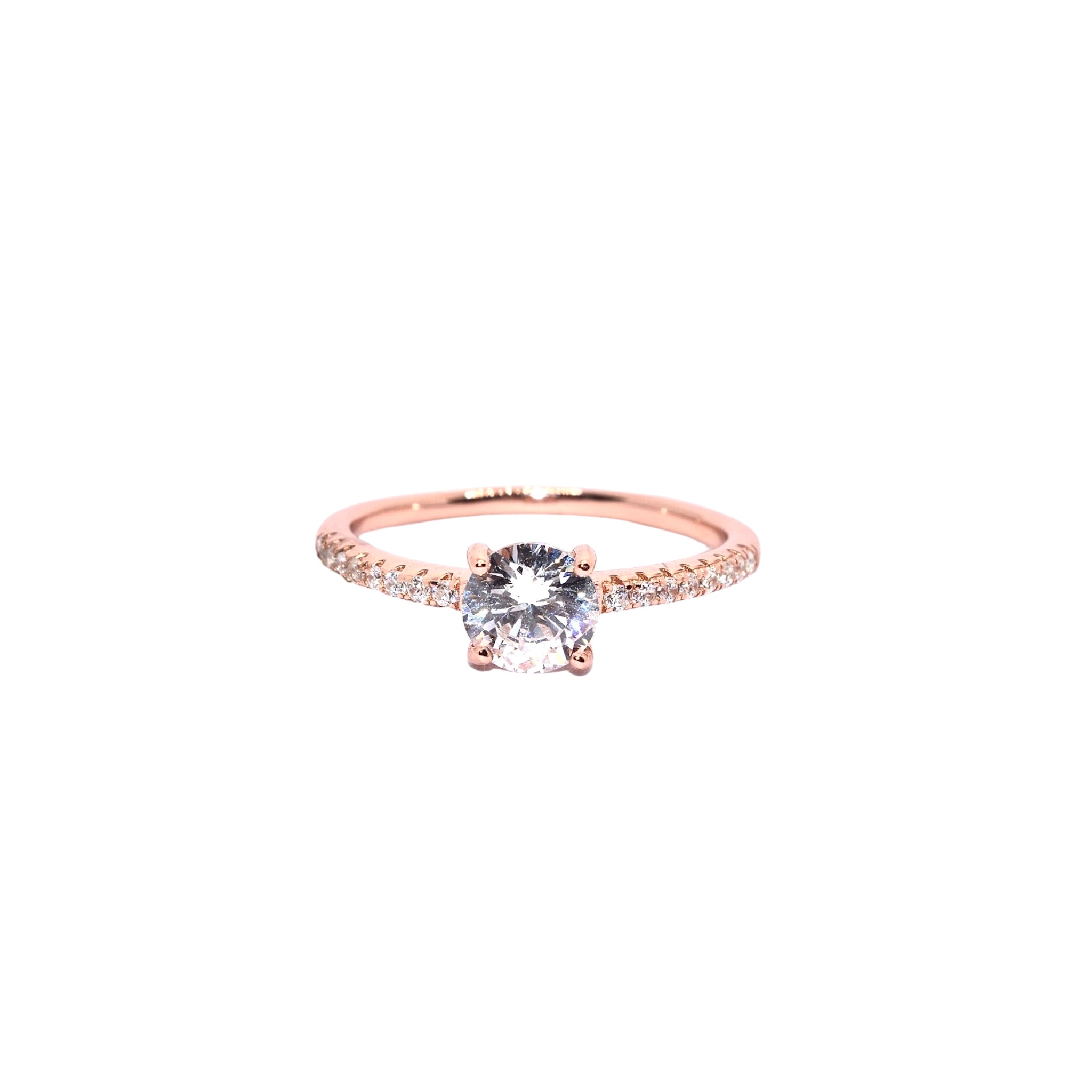 Rose Gold Solitaire Ring