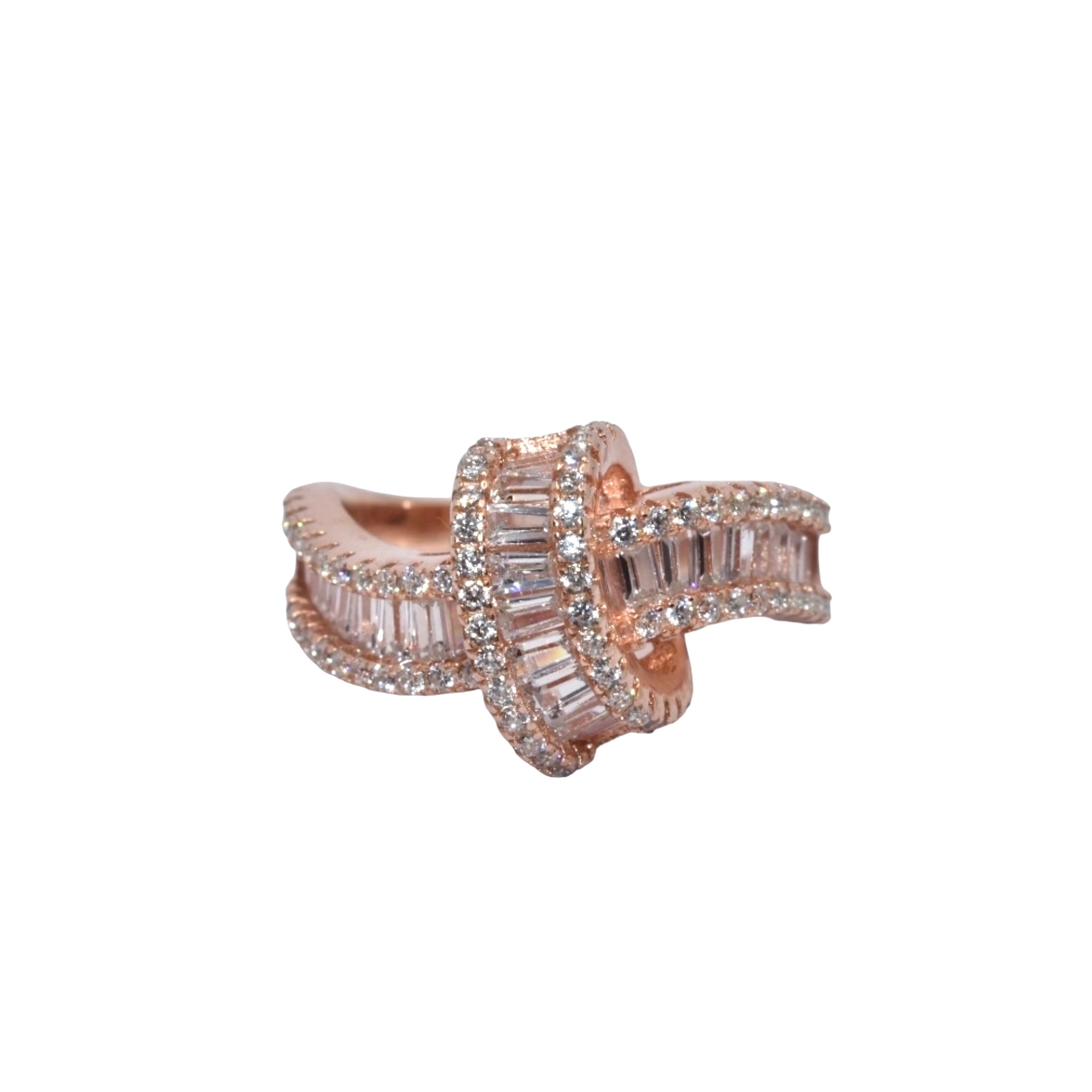 Rose Gold Baguette Band Ring