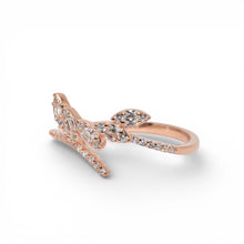 Rose Gold Five Marquise Ring