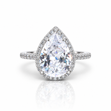 Halo Pear Shape Ring