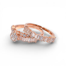 Rose Gold Baguette Solitaire Set Ring