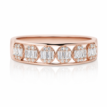 Rose Gold Baguette Dual Set Ring