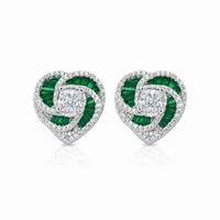 Chiyo Emerald Coloured Studs