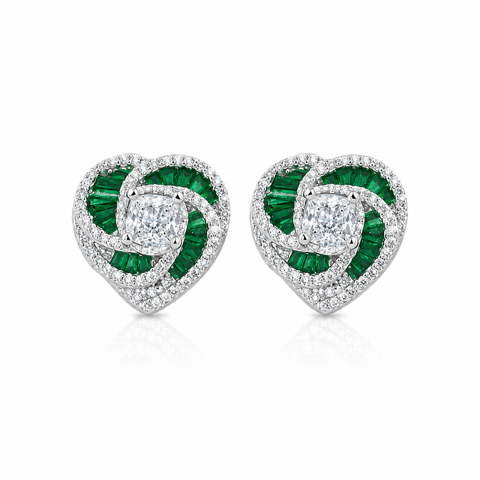 Chiyo Emerald Coloured Studs