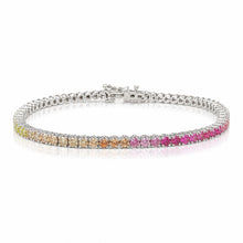 3mm Multi Coloured Solitaire Bracelet