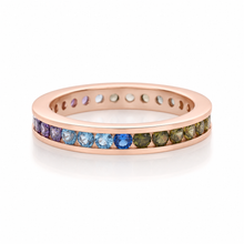 Rose Gold Multicolour Band Ring