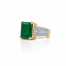 Gold Plated Emerald Cut Ring