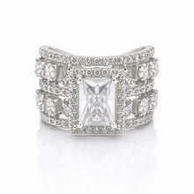 Halo Emerald Cut Ring