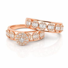Rose Gold Baguette Dual Set Ring