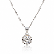 Solitaire Moissanite Chain Pendant