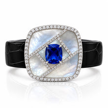 Sapphire Coloured Radiant Cut Bracelet