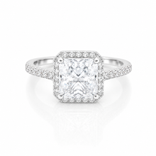 Halo Cushion Cut Ring