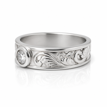Men's Solitaire Band Ring