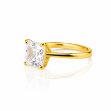 Gold Plated Cushion Cut Ring