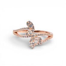 Rose Gold Marquise Baguette Ring