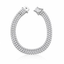 Triple Line Solitaire Bracelet