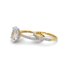 Gold Plated Oval Set Ring