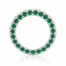 Emerald Coloured Band Ring