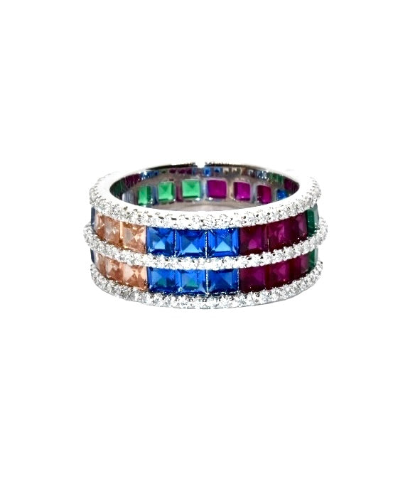 Multicolour  Band Ring