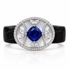 Sapphire Coloured Cushion Cut Bracelet