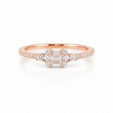 Rose Gold Emerald Cut Baguette Ring