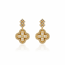 92.5 Gold Plated Flower Shape Studs