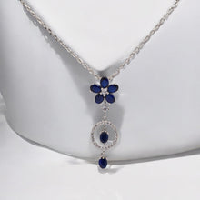 Sapphire Flora Chain Pendant