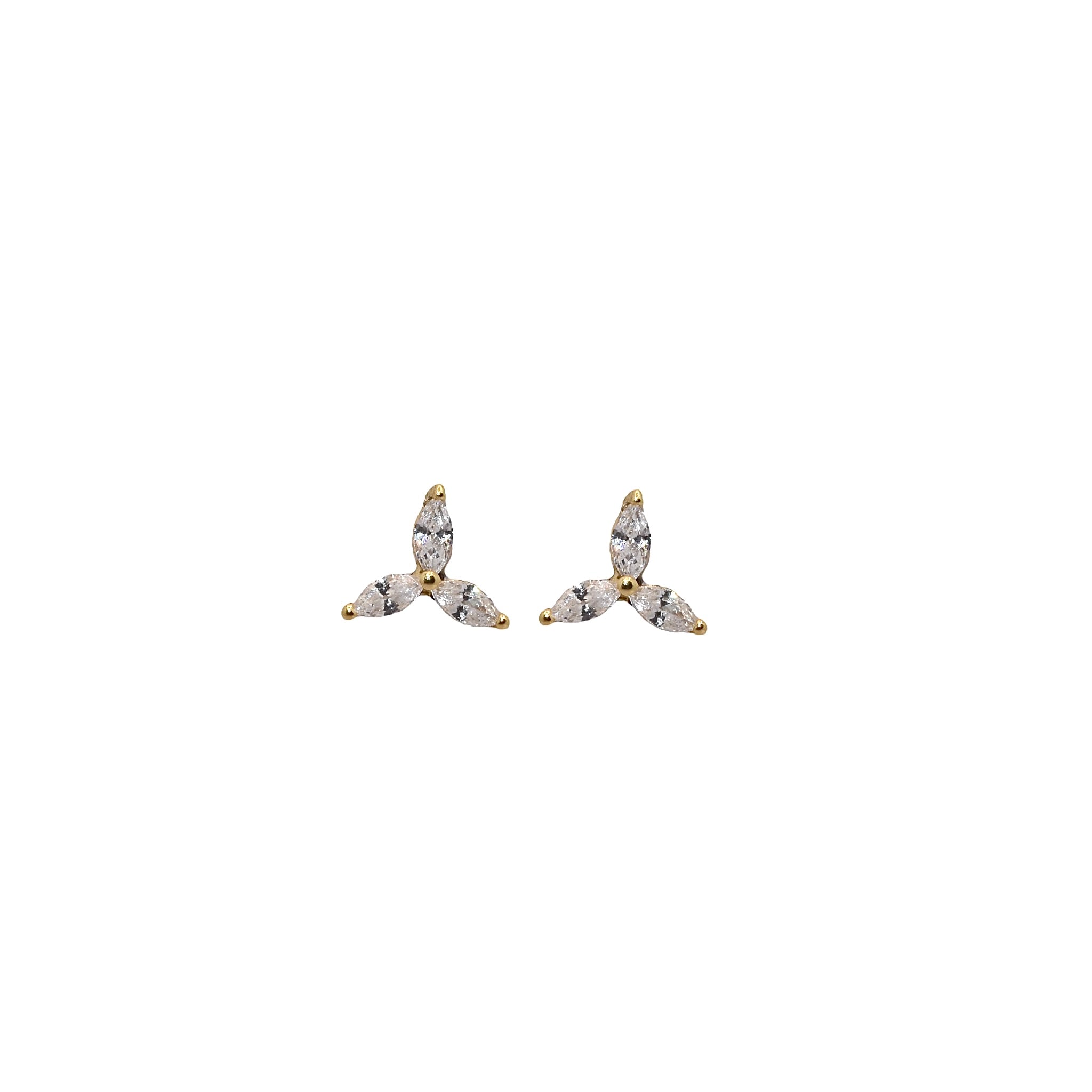 Gold Plating Flower Shape Earring