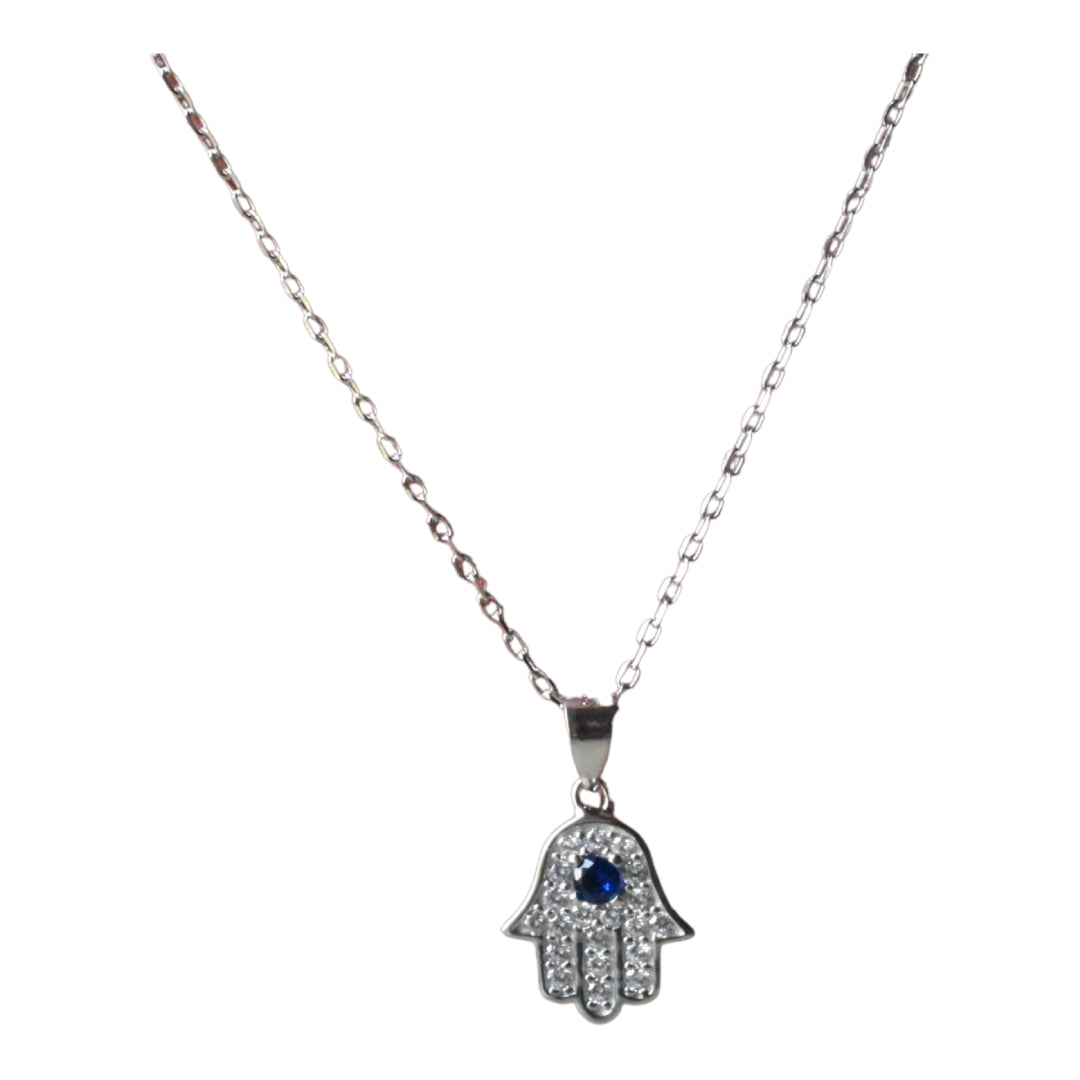 Evil Eye Hamza Chain Pendant