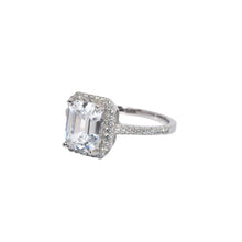 Halo Emerald Cut Ring