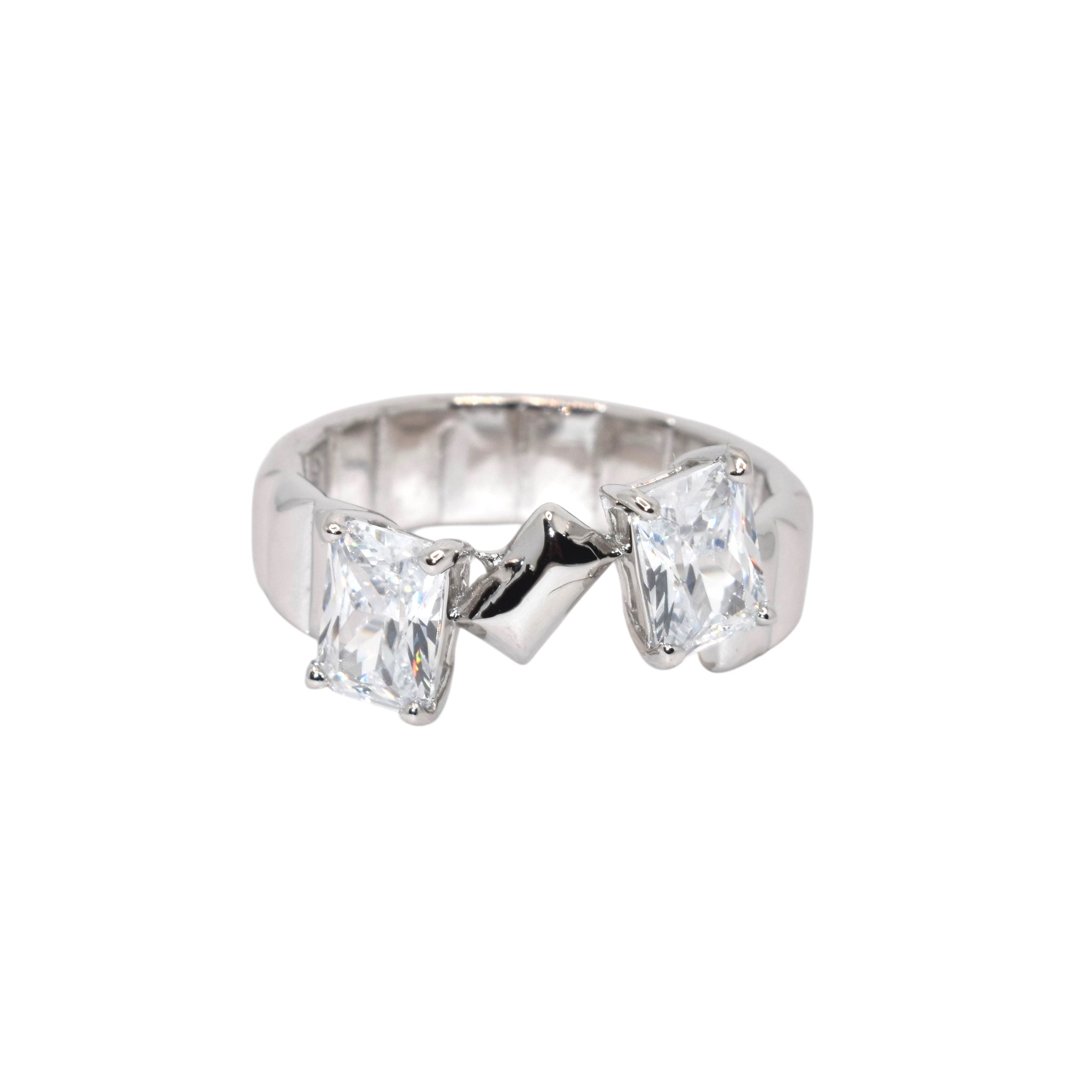 Dual Emerald Cut Ring