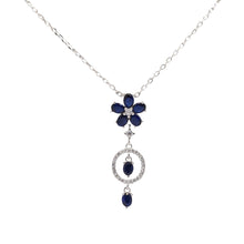 Sapphire Flora Chain Pendant