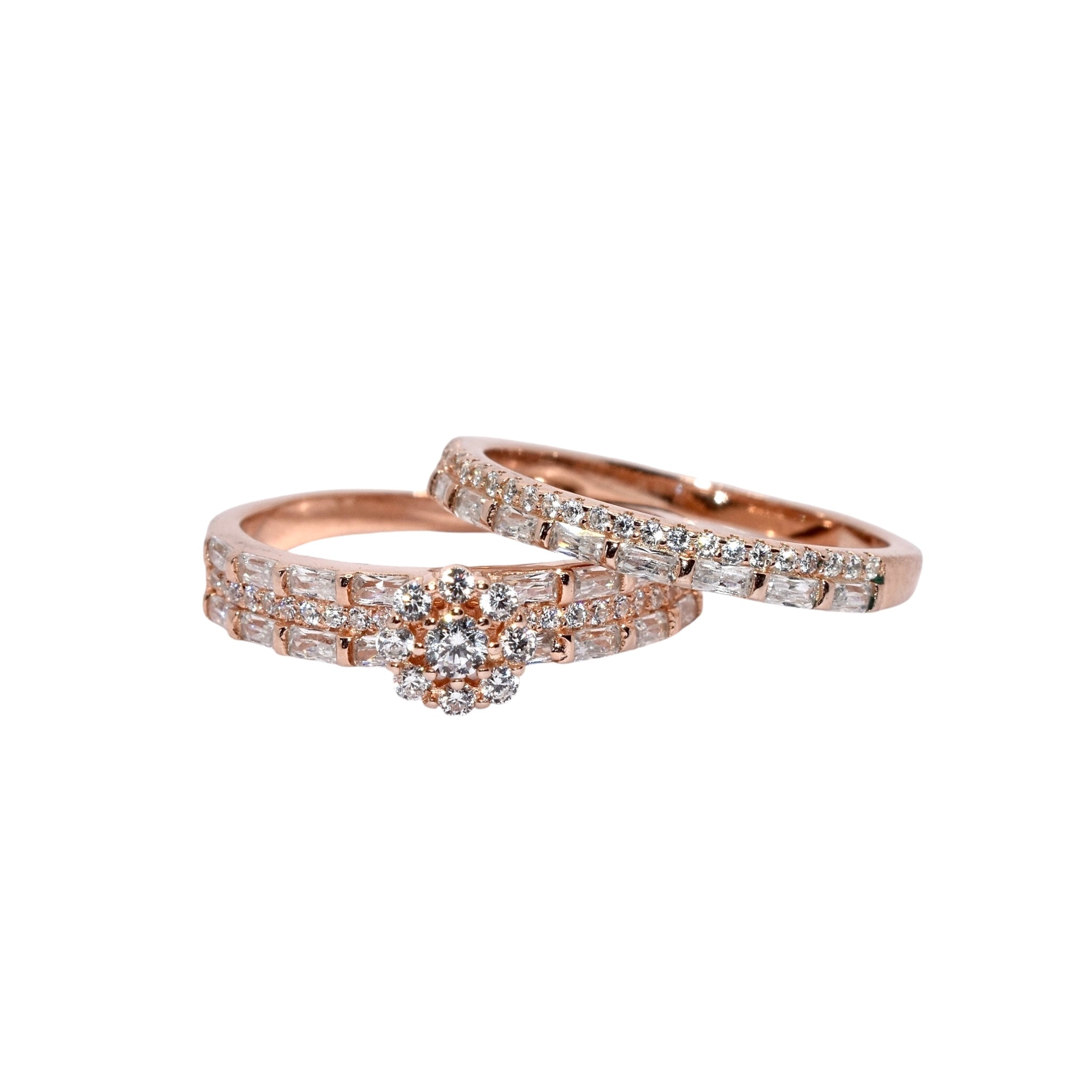 Rose Gold  Dual Set Ring