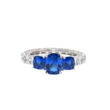 Triple Stone Sapphire Ring
