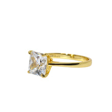 Gold Plated Cushion Cut Ring