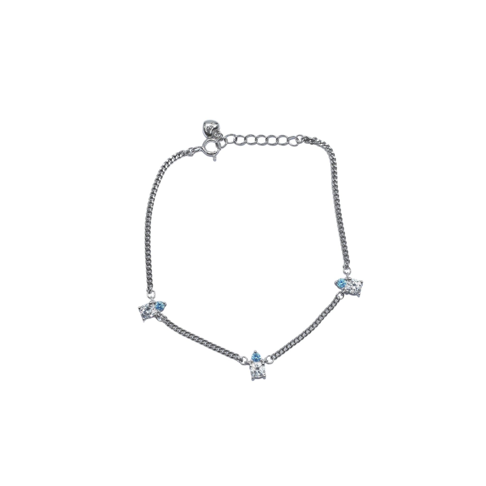 Aquamarine Solitaire Bracelet