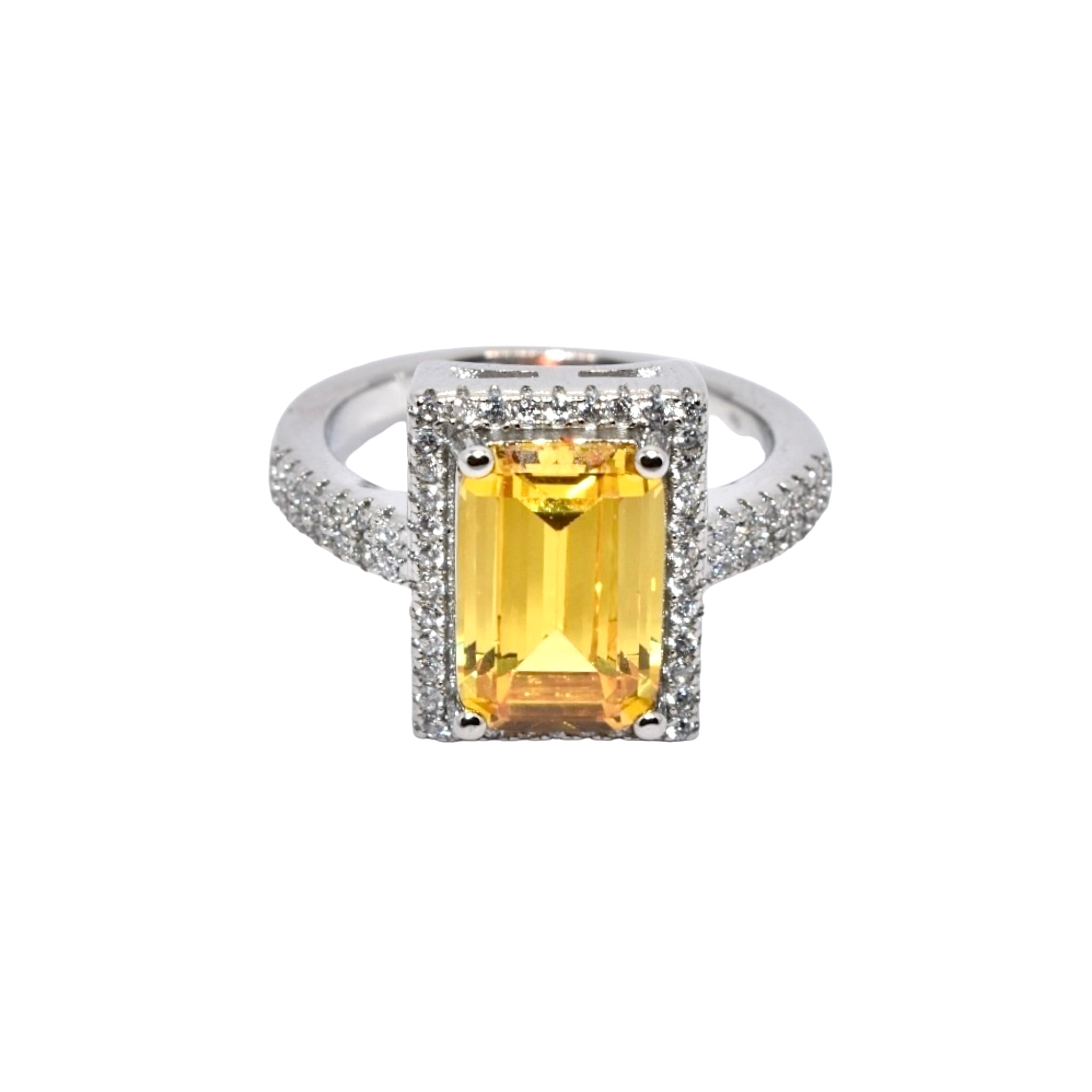 Halo Yellow Coloured Ring