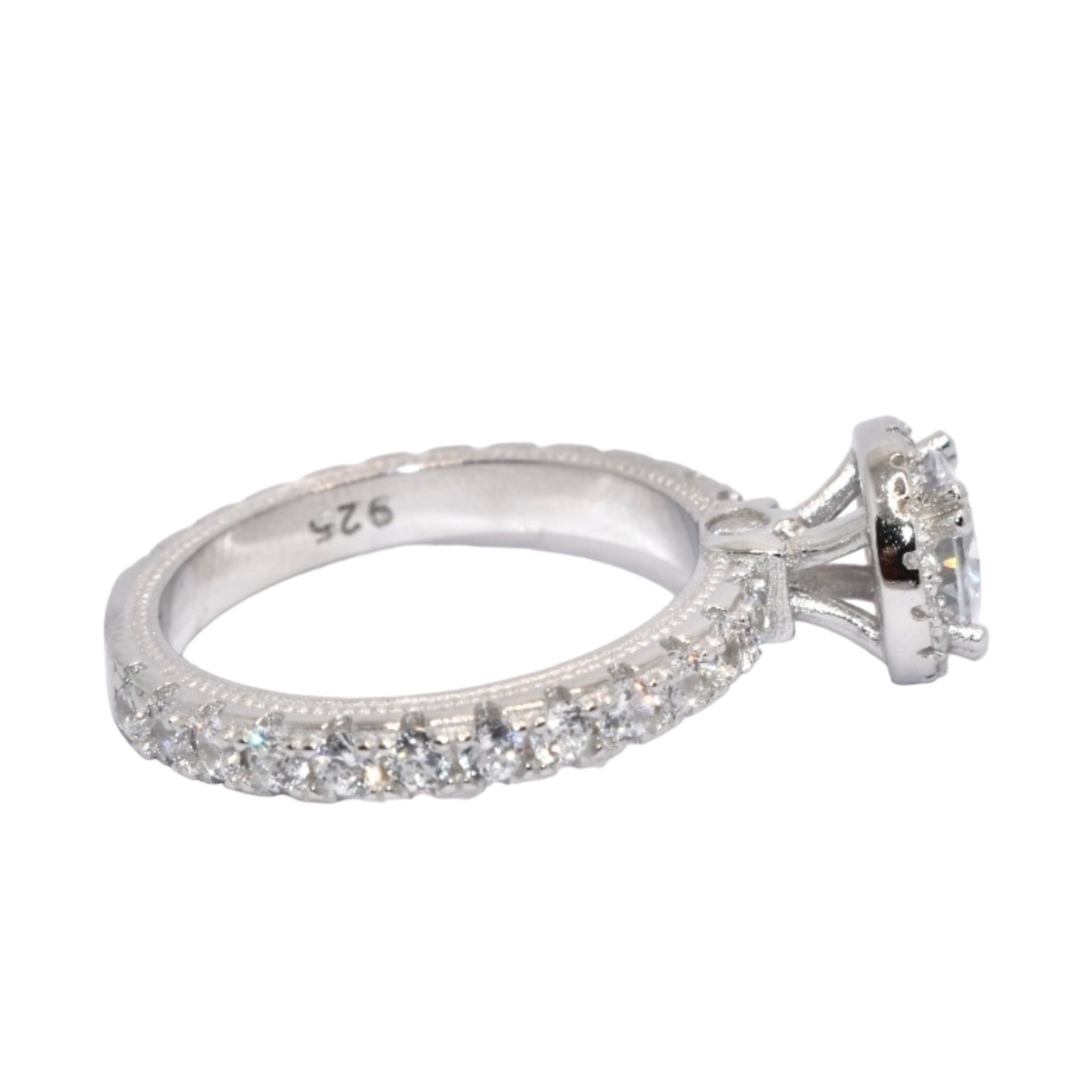 Halo Solitaire Ring