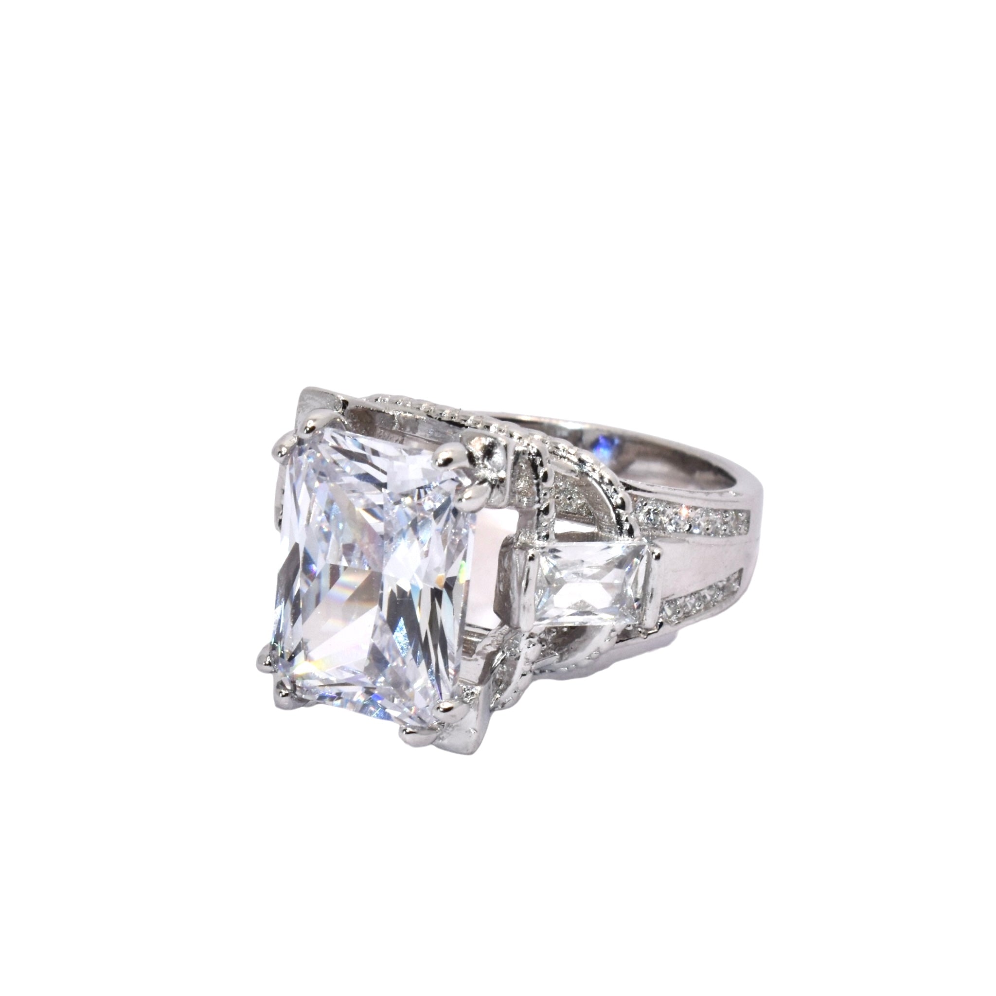 Emerald Cut Cocktail Ring