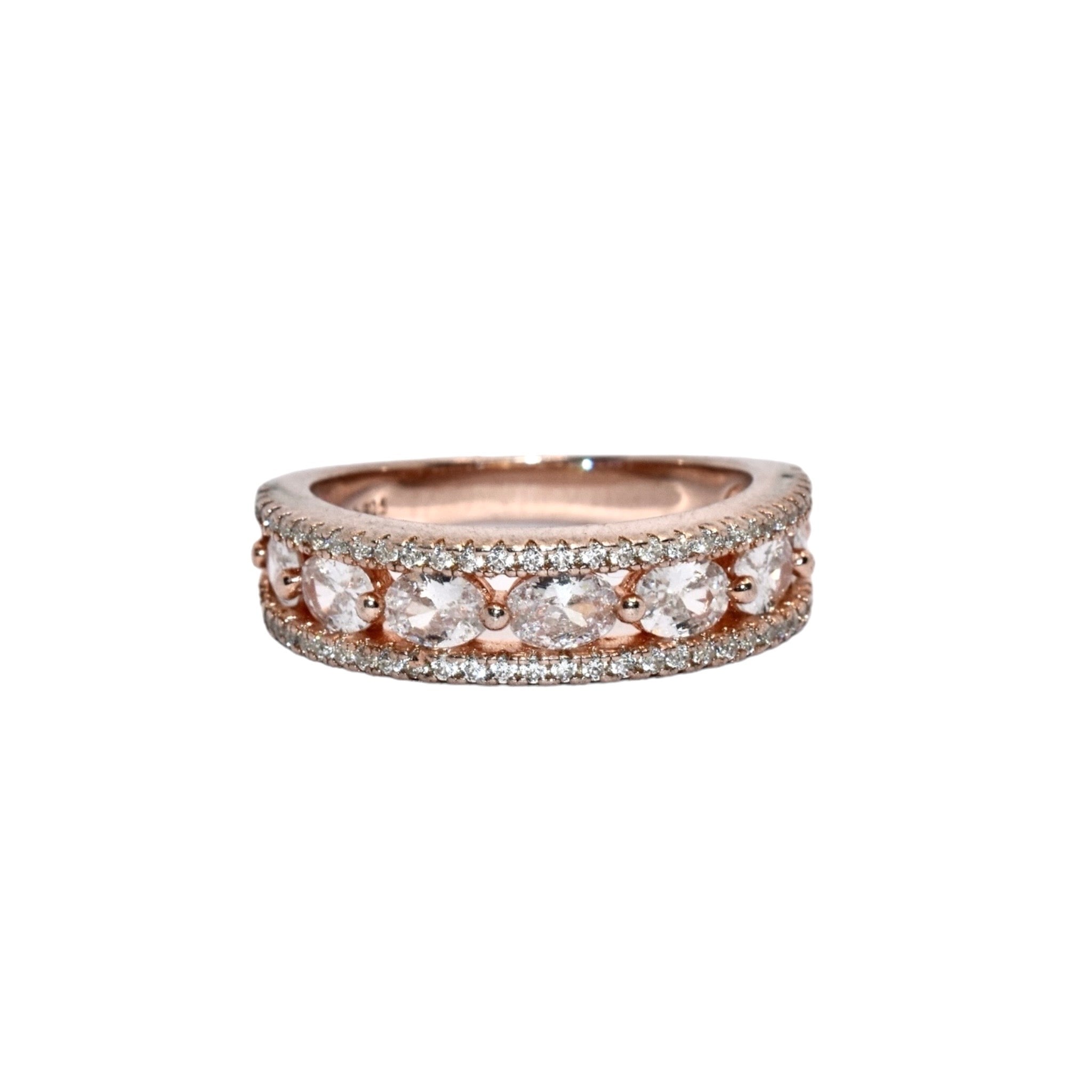 Rose Gold half band Ring