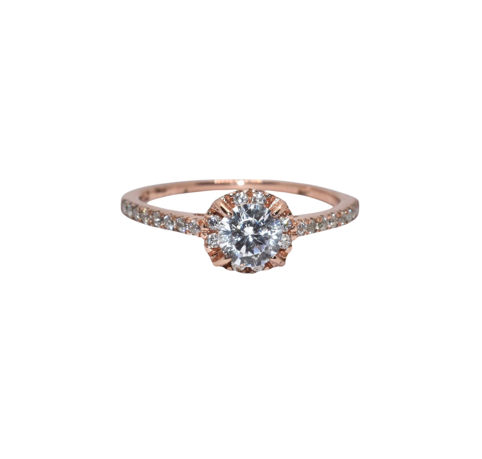 Rose Gold Mini Solitaire Ring