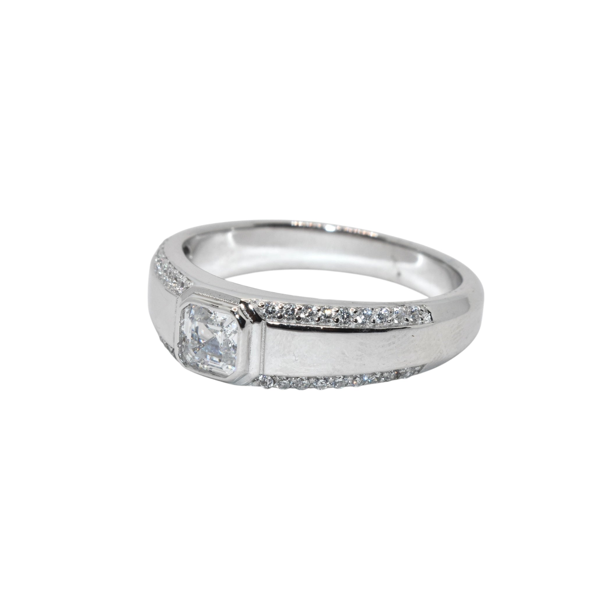 Cushion Cut Men's Ring